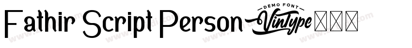 Fathir Script Person字体转换